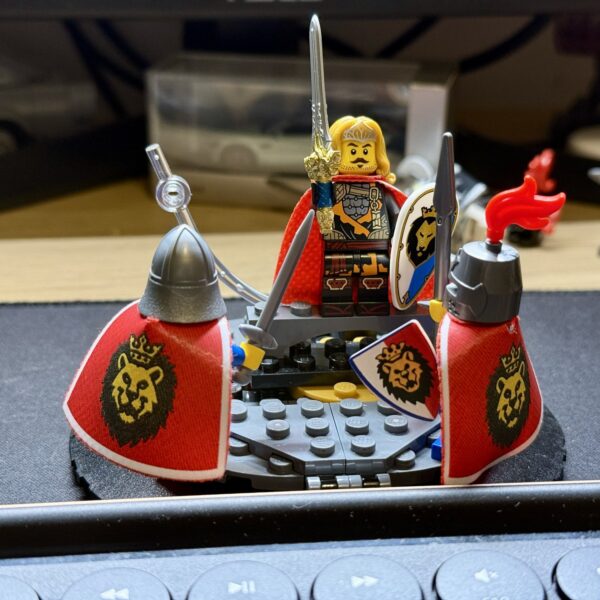Royal Lion Knights Classic Cape — Handmade Custom Printed Minifigure Cape